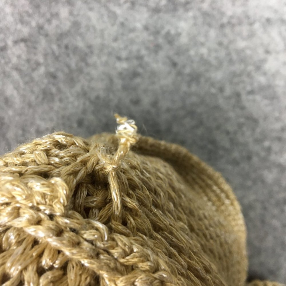 Anthropologie Moth Cardigan XS Sweater Gold Metallic Knit Wrap Around Career - Picture 11 of 14